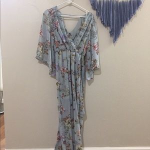 Bailey Blue Floral Maxi Dress